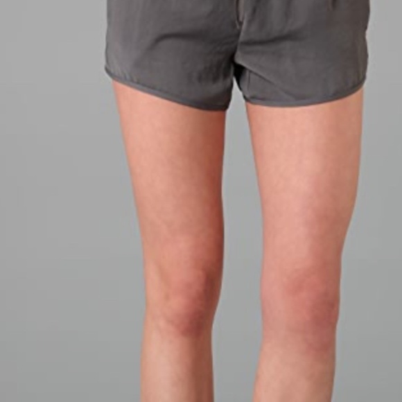 Helmut Lang Gray (mudstone) Solar Silk Shorts - 4 - Picture 2 of 10